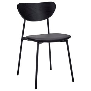 House Doctor Černá jídelní židle Must  - Výška80 cm- Šířka 46 cm