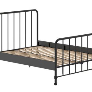 Černá kovová postel Vipack Bronxx 160 x 200 cm  - Výška110 cm- Šířka 208 cm