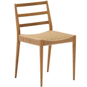Dubová jídelní židle Kave Home Analy s výpletem  - Výška82 cm- Šířka 47 cm