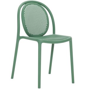 Pedrali Zelená plastová jídelní židle Remind 3730  - Výška82 cm- Šířka 49 cm