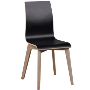 Černá jídelní židle ROWICO GRACY  - Výška89 cm- Šířka 48 cm