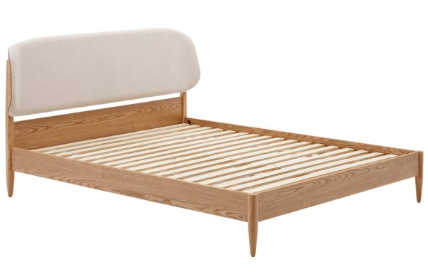 Dřevěná dvoulůžková postel Kave Home Octavia 160 x 200 cm  - Výška102 cm- Šířka 175 cm
