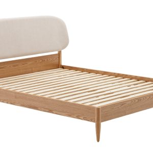Dřevěná dvoulůžková postel Kave Home Octavia 180 x 200 cm  - Výška102 cm- Šířka 195 cm
