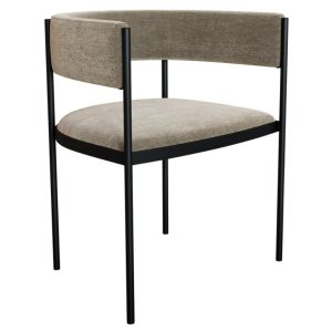 Béžová čalouněná jídelní židle Miotto Roveto  - Výška70 cm- Šířka 73 cm