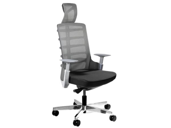 Office 360 Černá látková kancelářská židle Spin  - Výška118-128 cm- Šířka 70 cm