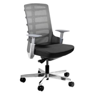 Office 360 Černá látková kancelářská židle Spin S  - Výška118-128 cm- Šířka 70 cm