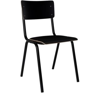 Černá jídelní židle ZUIVER BACK TO SCHOOL  - Výška82