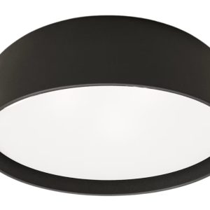 Černé plastové stropní světlo Kave Home Xaviera 36 cm  - Výška13