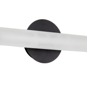 Matně bílé skleněné nástěnné světlo Kave Home Vauxall 35 cm  - Výška8 cm- Šířka 35 cm