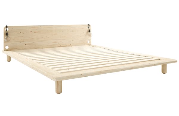 Dřevěná dvoulůžková postel Karup Design Peek 160 x 200 cm  - Výška65 cm- Šířka 184 cm