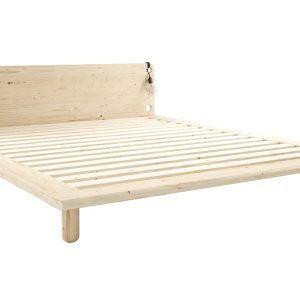 Dřevěná dvoulůžková postel Karup Design Peek 180 x 200 cm  - Výška65 cm- Šířka 204 cm