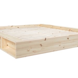 Dřevěná dvoulůžková postel Karup Design Ziggy 160 x 200 cm  - Výška29 cm- Šířka 188 cm