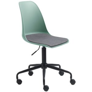 Zelená plastová kancelářská židle Unique Furniture Whistler  - Výška84