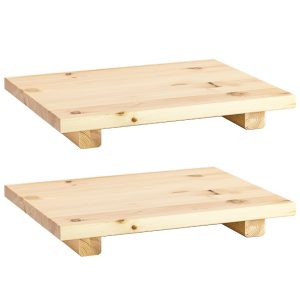 Set dvou dřevěných nočních stolků Karup Design Dock 34 x 45 cm  - Výška5 cm- Šířka 34 cm