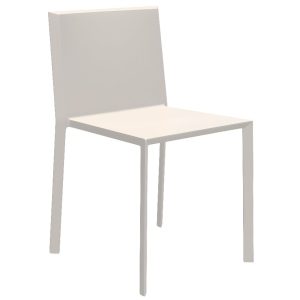 VONDOM Béžová plastová jídelní židle QUARTZ  - Výška79 cm- Šířka 48 cm
