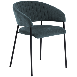 Scandi Modrá čalouněná jídelní židle Enzo  - Výška77