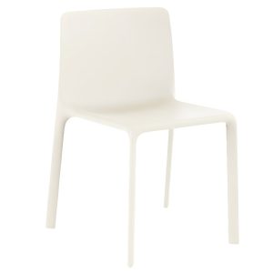 VONDOM Bílá plastová jídelní židle KES  - Výška78 cm- Šířka 54 cm