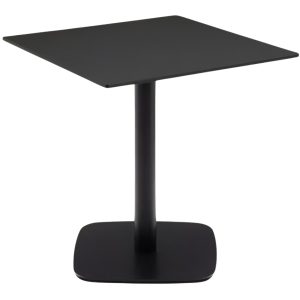 Černý bistro stolek Kave Home Dina 68 x 68 cm  - Výška73 cm- Šířka 68 cm