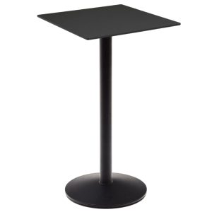 Černý barový stůl Kave Home Esilda 60 x 60 cm  - Výška97 cm- Šířka 60 cm