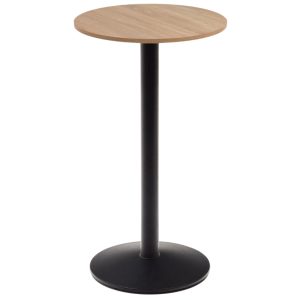 Přírodní barový stůl Kave Home Esilda 60 cm  - Výška98 cm- Průměr 60 cm