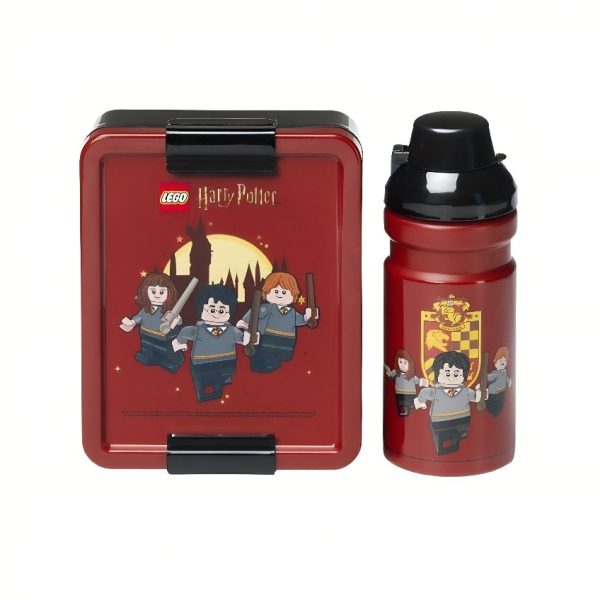 Červený svačinový set LEGO® Harry Potter Nebelvír  - Výška boxu6