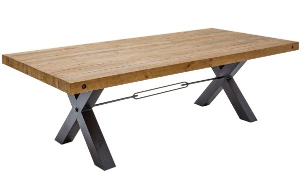 Moebel Living Masivní borovicový jídelní stůl Hogan 240 x 100 cm  - Výška76 cm- Šířka 240 cm