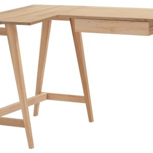 Dřevěný rohový pracovní stůl RAGABA LUKA 115 x 85 cm