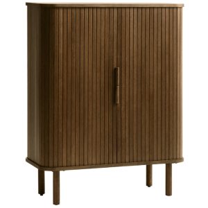 Hnědá dubová komoda Unique Furniture Cavo 113 x 90 cm  - Výška113 cm- Šířka 90 cm