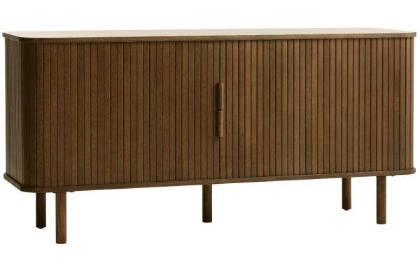 Hnědá dubová komoda Unique Furniture Cavo 160 x 45 cm  - Výška76 cm- Šířka 160 cm