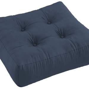 Tmavě modrý sedací polštář Karup Design More 70 x 70 cm  - Výška22 cm- Šířka 70 cm