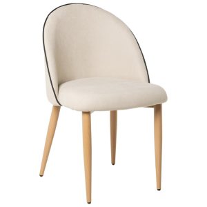 Béžová čalouněná jídelní židle Somcasa Ariella  - Výška83 cm- Šířka 51 cm