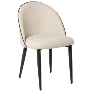Béžová čalouněná jídelní židle Somcasa Sloane  - Výška83 cm- Šířka 51 cm