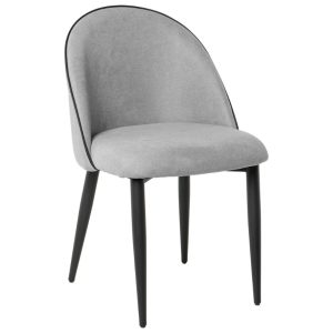 Světle šedá čalouněná jídelní židle Somcasa Sloane  - Výška83 cm- Šířka 51 cm