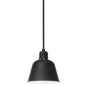 Černé kovové závěsné světlo Halo Design Carpenter 15 cm  - Výška16 cm- Průměr 15 cm