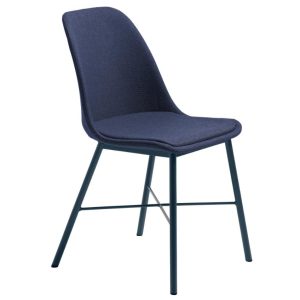 Modrá čalouněná jídelní židle Unique Furniture Whistler  - Výška83