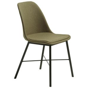Olivově zelená čalouněná jídelní židle Unique Furniture Whistler  - Výška83