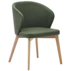 Zelená čalouněná jídelní židle Kave Home Darice  - Výška81 cm- Šířka 56 cm