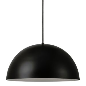 Nordlux Černé kovové závěsné světlo Ellen 30 cm  - Výška stínidla15 cm- Průměr stínidla 30 cm