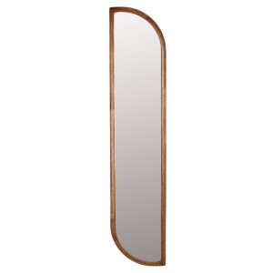 White Label Hnědé dřevěné závěsné zrcadlo WLL NYKO 120 x 28 cm  - Výška120 cm- Šířka 28 cm
