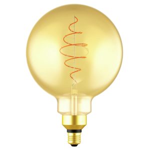 Nordlux Žlutá dekorativní stmívatelná LED žárovka Spiral Deco Globe E27 7W  - Výška28