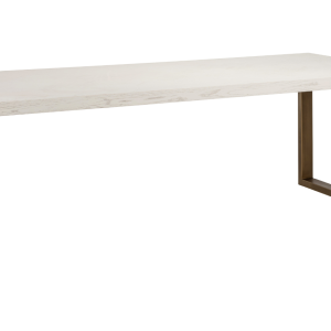 Béžový dubový jídelní stůl Richmond Whitebone 235 x 100 cm  - Výška77 cm- Šířka 235 cm