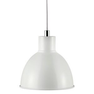 Nordlux Bílé kovové závěsné světlo Pop 22 cm  - Výška stínidla23 cm- Průměr stínidla 21