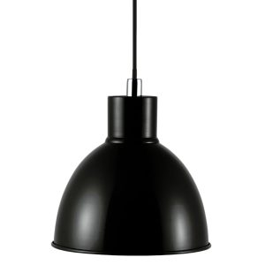 Nordlux Černé kovové závěsné světlo Pop 22 cm  - Výška stínidla23 cm- Průměr stínidla 21