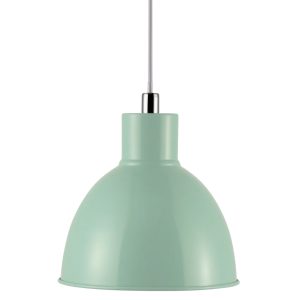 Nordlux Zelené kovové závěsné světlo Pop 22 cm  - Výška stínidla23 cm- Průměr stínidla 21
