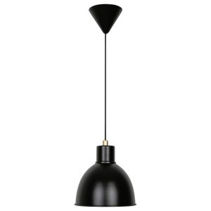 Nordlux Matně černé kovové závěsné světlo Pop 22 cm  - Výška stínidla23 cm- Průměr stínidla 21