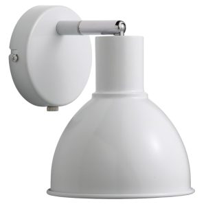 Nordlux Bílé kovové nástěnné světlo Pop  - Výška stínidla20 cm- Průměr stínidla 15