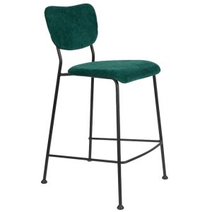 Zelená manšestrová barová židle ZUIVER BENSON 64