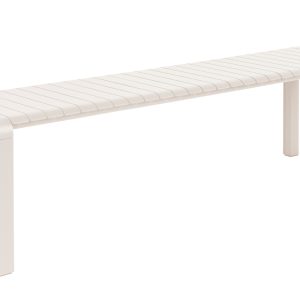 Bílá kovová zahradní lavice ZUIVER VONDEL 175 x 45 cm  - Výška45 cm- Šířka 175 cm