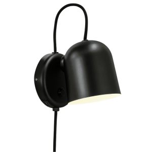 Nordlux Černé kovové nástěnné světlo Angle  - Celková šířka17 cm- Výška stínidla 11