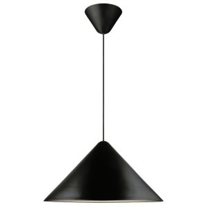 Nordlux Černé kovové závěsné světlo Nono 49 cm  - Výška stínidla24